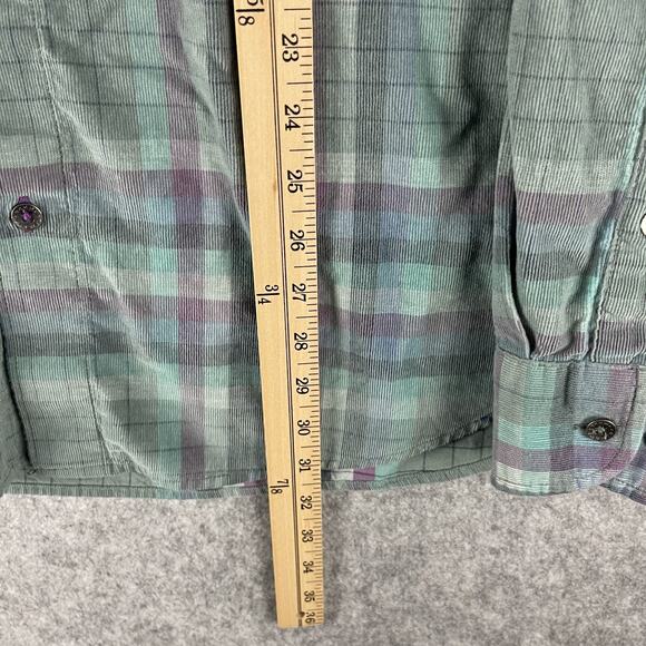 Tommy Bahama Coastline Corduroy Shirt Mens XLT Verde Plaid Button Up Soft - Picture 7 of 16